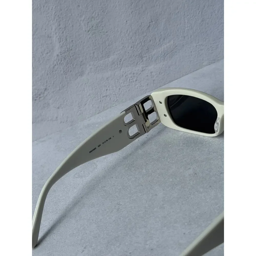 NEW Balenciaga BB0096S Dynasty Sunglasses in White